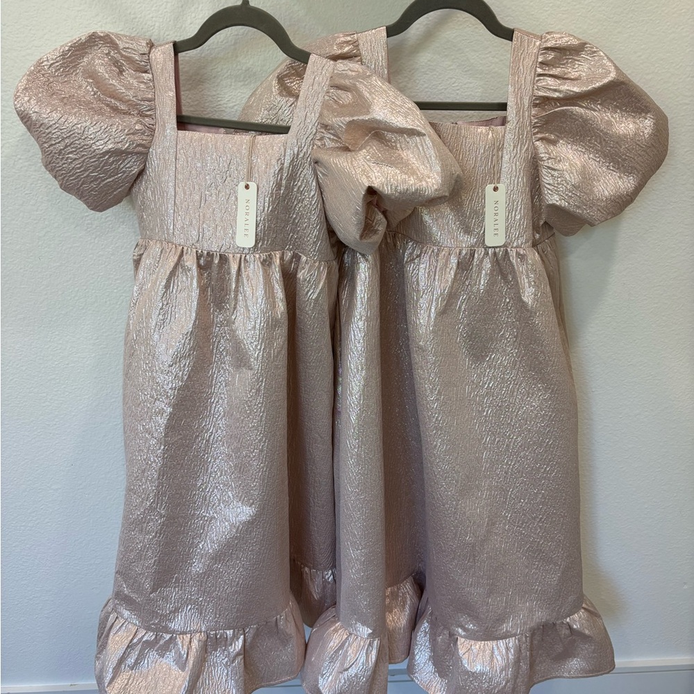 Elegant Pink Kids Formal Sister Dresses sizes 8&10